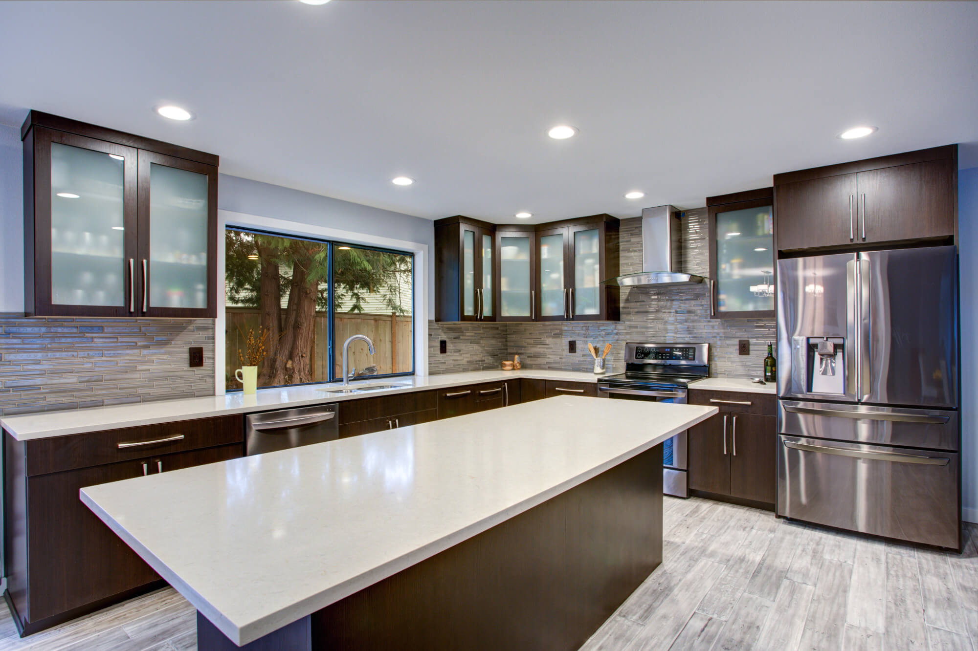Updated-contemporary-kitchen-r Kitchen Countertops Materials Guide